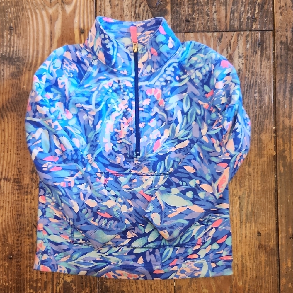 Kids Swim Pullover - Blue and Pink